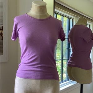 Purple fitted t-shirt